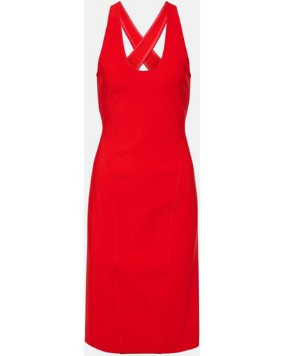 Alaïa Open-back Midi Dress - Red