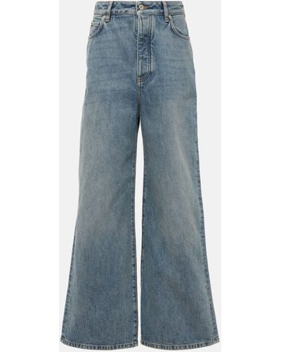 Loewe High-rise Wide-leg Jeans - Blue