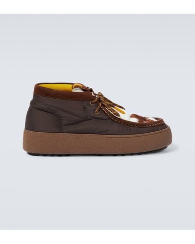 Moon Boot Mtrack Wallabee Boots - Brown