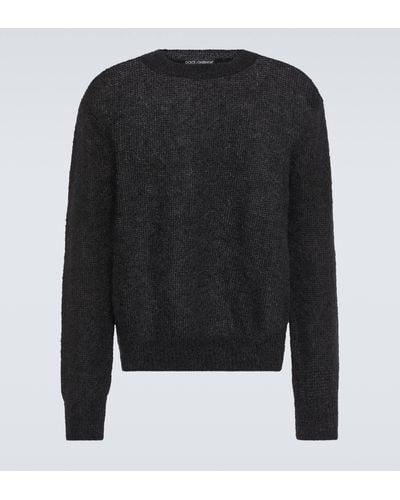 Dolce & Gabbana Mohair-blend Sweater - Black