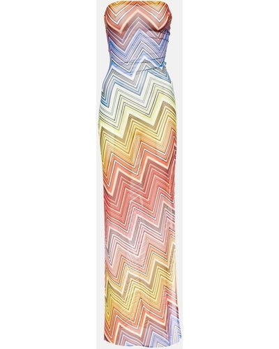Missoni Zig Zag Strapless Beach Dress - Multicolour