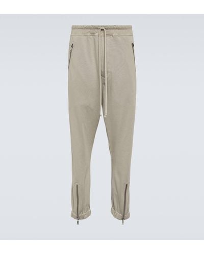 Rick Owens Cotton Jersey Sweatpants - Natural
