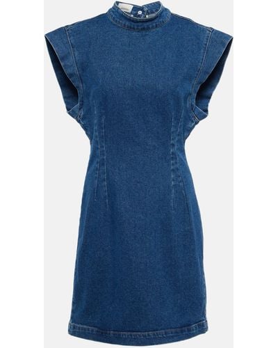 Isabel Marant Nina Denim Minidress - Blue