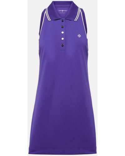 Tory Sport Pique Minidress - Purple