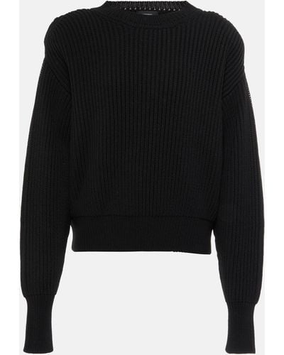 Wardrobe NYC Ribbed-knit Wool Sweater - Black