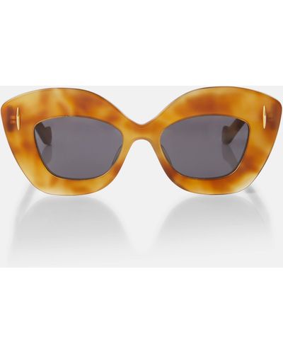 Loewe Retro Screen Cat-eye Sunglasses - Brown