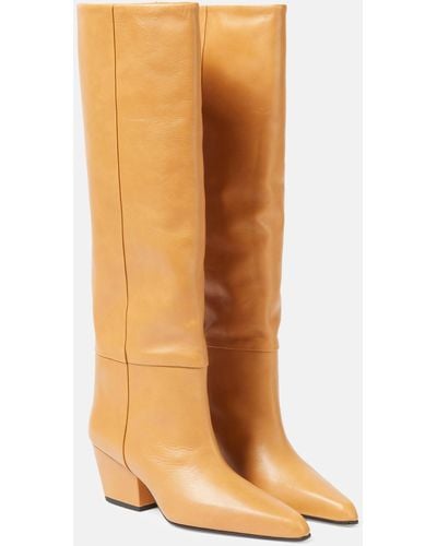 Paris Texas Jane Leather Knee-high Boots - Brown