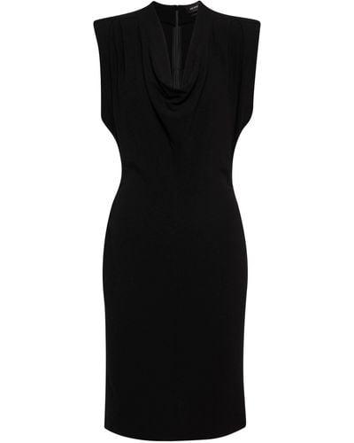 Isabel Marant Rosemay Cowl-neck Cotton Midi Dress - Black