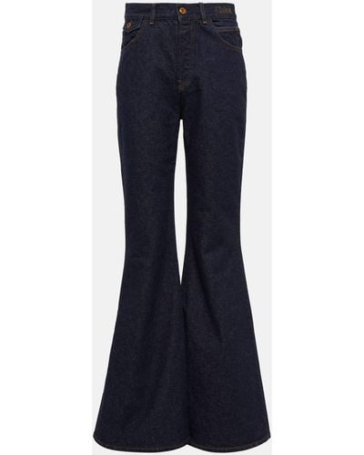 Chloé Mid-rise Flared Jeans - Blue