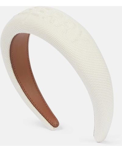 Burberry Canvas Headband - White