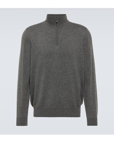 Loro Piana Cashmere Half-zip Sweater - Grey