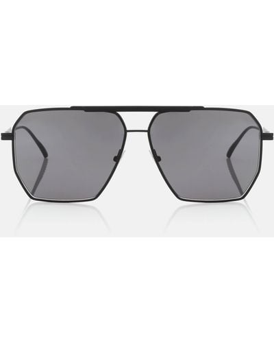 Bottega Veneta Square Aviator Sunglasses - Grey