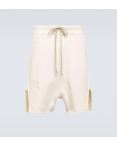 Rick Owens Cotton Shorts - Natural