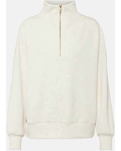 Varley Hawley Half-zip Sweatshirt - White
