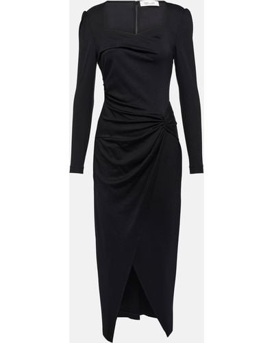 Diane von Furstenberg Hughie Jersey Midi Dress - Black
