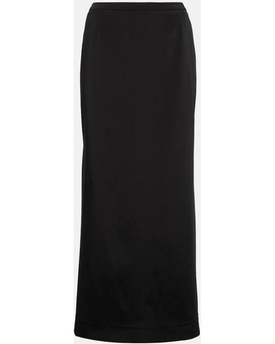 Dolce & Gabbana Cady Maxi Skirt - Black