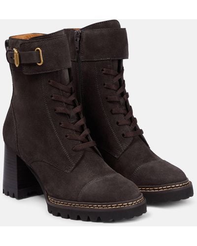 See By Chloé 'mallory' Heeled Ankle Boots - Black
