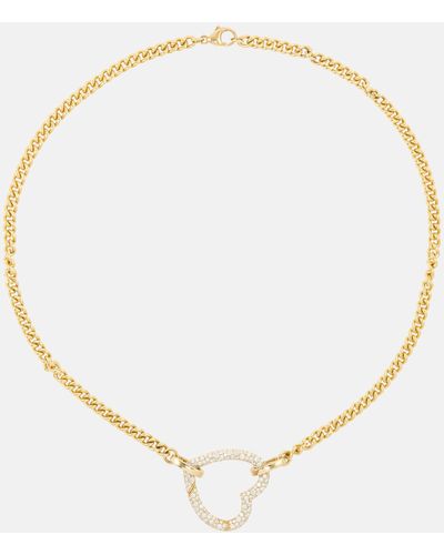 Robinson Pelham Identity 18kt Gold Necklace And Pendant Set With Diamonds - Metallic
