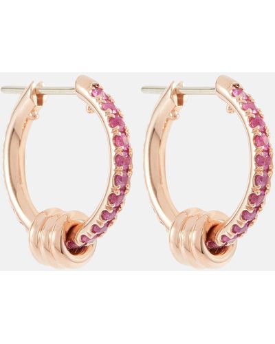 Spinelli Kilcollin Ara 18kt Rose Gold Earrings With Sapphires - Pink