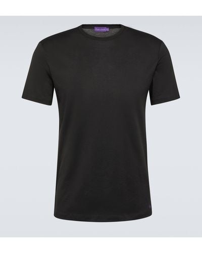 Ralph Lauren Purple Label Cotton Jersey T-shirt - Black