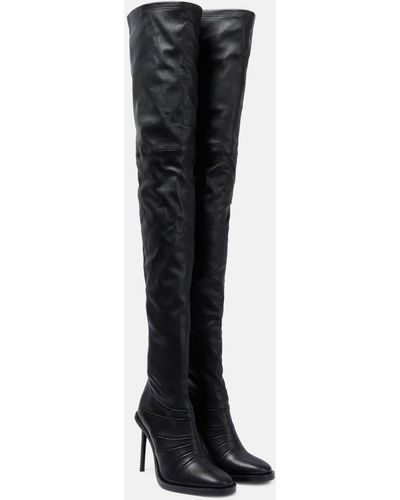 Ann Demeulemeester Adna Over-the-knee Leather Boots - Black