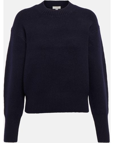 Vince Crewneck Wool-blend Sweater - Blue