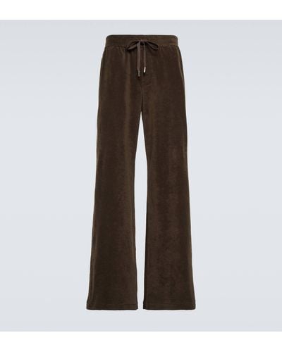 Dolce & Gabbana Cotton Sweatpants - Brown