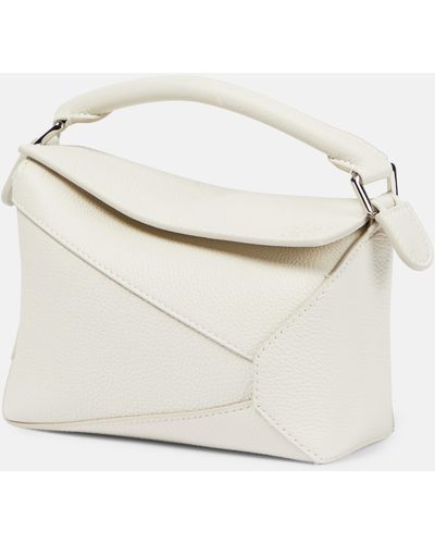 Loewe Mini Puzzle Satin Leather Shoulder Bag