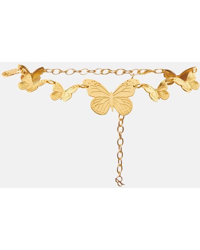 Blumarine Butterfly Chain Belt - Metallic