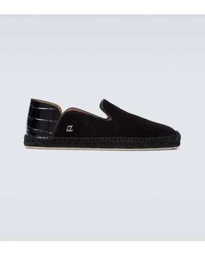 Christian Louboutin Espadon Leather Loafers - Black