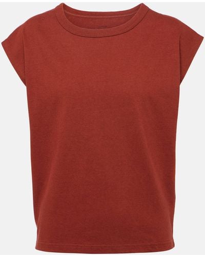 Lemaire Cotton And Linen Top - Red