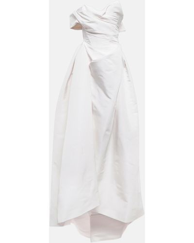 Vivienne Westwood Bridal Freyja One-shoulder Silk Gown - White