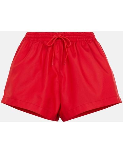 Wardrobe NYC Drawstring Shorts - Red