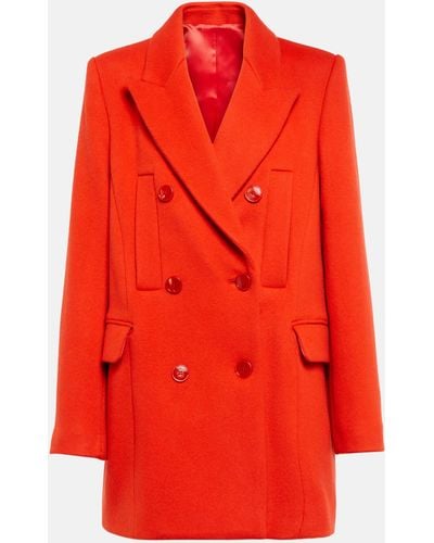 Isabel Marant Lileya Wool And Cashmere Blazer - Red