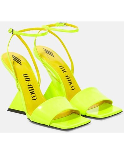 The Attico Cheope Wedge Sandals - Yellow