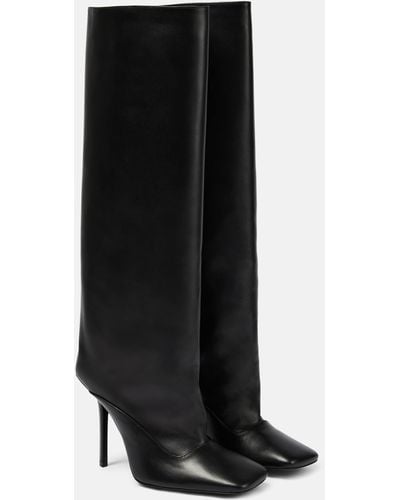 The Attico Sienna Leather Knee-high Boots - Black