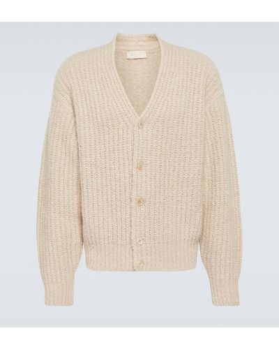 Loro Piana Ribbed-knit Cashmere Cardigan - Natural