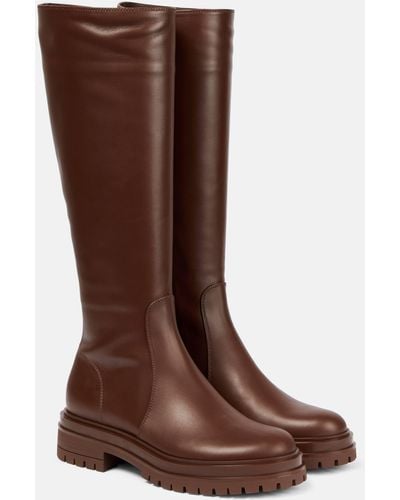 Gianvito Rossi Knee-high Leather Boots - Brown