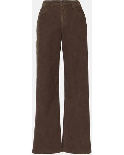 The Row Eglitta Corduroy Wide-leg Pants - Brown