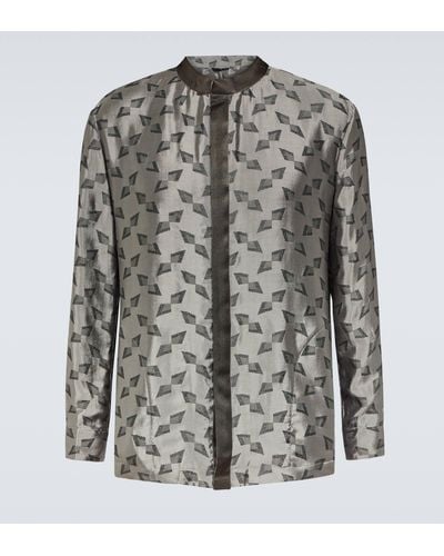 Giorgio Armani Jacquard Shirt - Grey