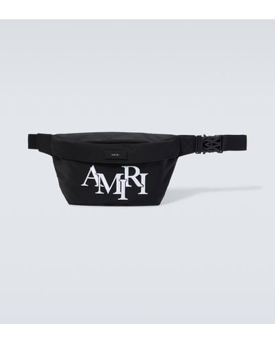 Amiri Staggered Embroidered Belt Bag - Black