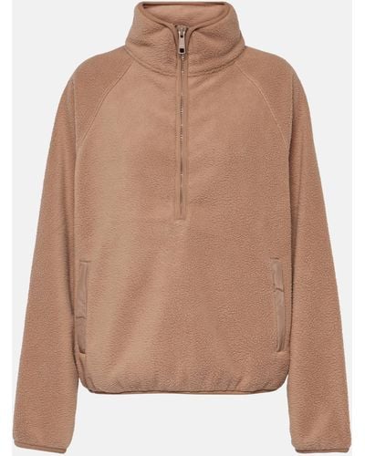 The Upside Harlow Fleece Half-zip Sweater - Brown