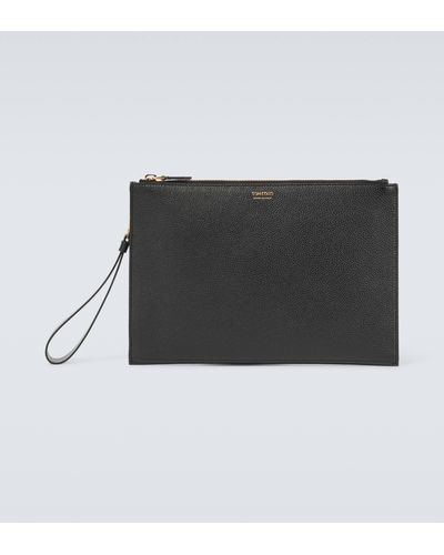 Tom Ford Leather Pouch - Black