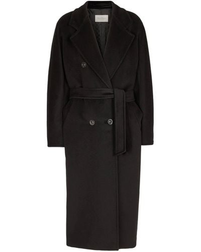Max Mara Madame Wool And Cashmere Coat - Black