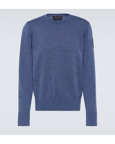 Canada Goose Rosseau Crewneck Wool Sweater - Blue