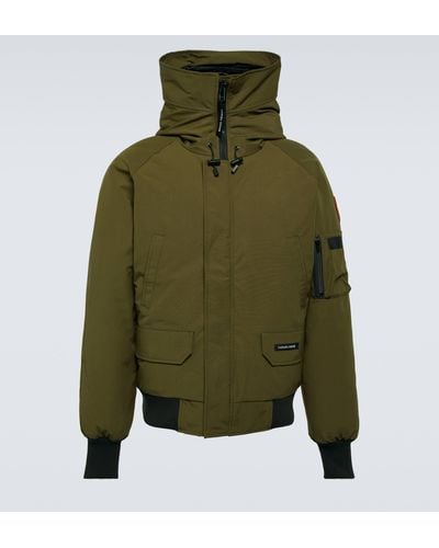 Canada Goose Chilliwack Hooded Arctic-tech Bomber Jacket Military Green - Brown