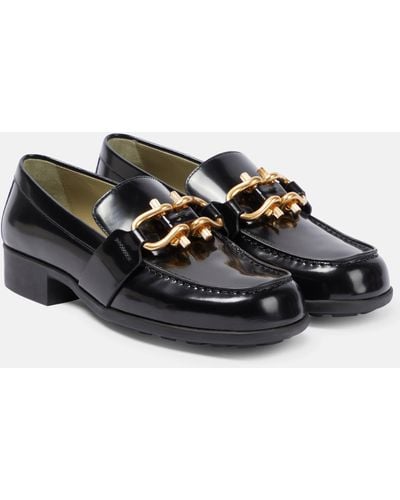Bottega Veneta Monsieur Leather Loafers - Black