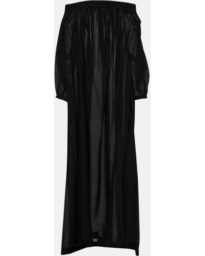 Alaïa Off-shoulder Maxi Dress - Black