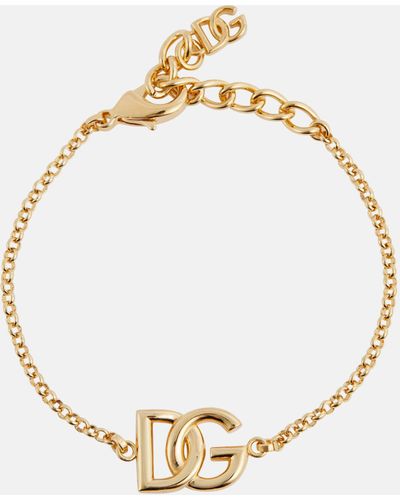 Dolce & Gabbana Logo Chainlink Bracelet - Metallic