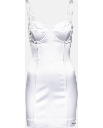 Dolce & Gabbana X Kim Satin Minidress - White